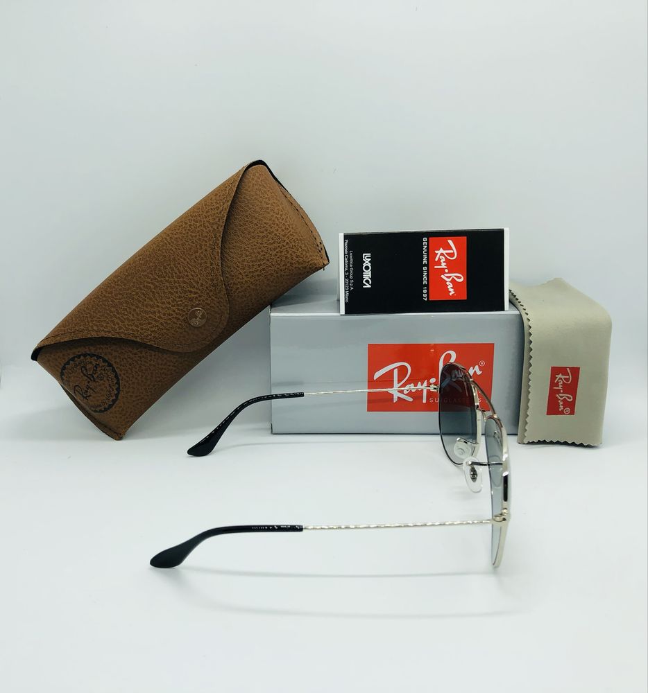 Солнцезащитные очки Ray Ban Aviator 3025 Silver-Mirror Blue 58 стекло