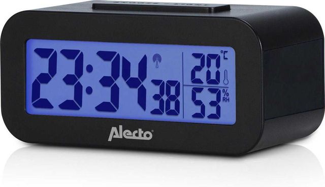 Alecto AK-30 Budzik data temperatura wilgotność drzemka podświetlany