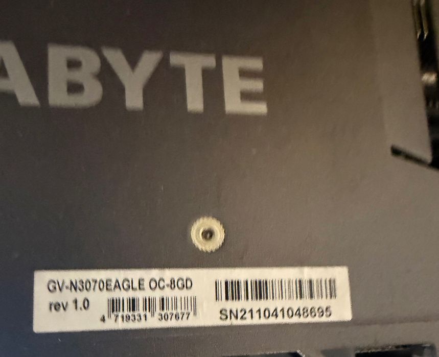 Karta graficzna; Gigabyte GeForce RTX 3070 Eagle OC 8GB