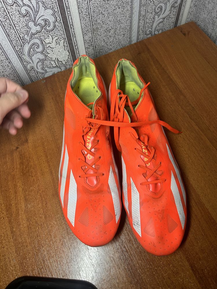 Оригінал! Професійні копочки Adidas X Crazyfast+ FG,розмір47 1/3 (30,5