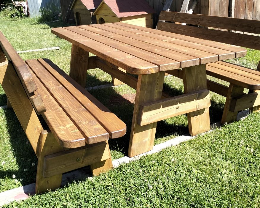 Meble ogrodowe świerkowe(2m.imp.gratis)