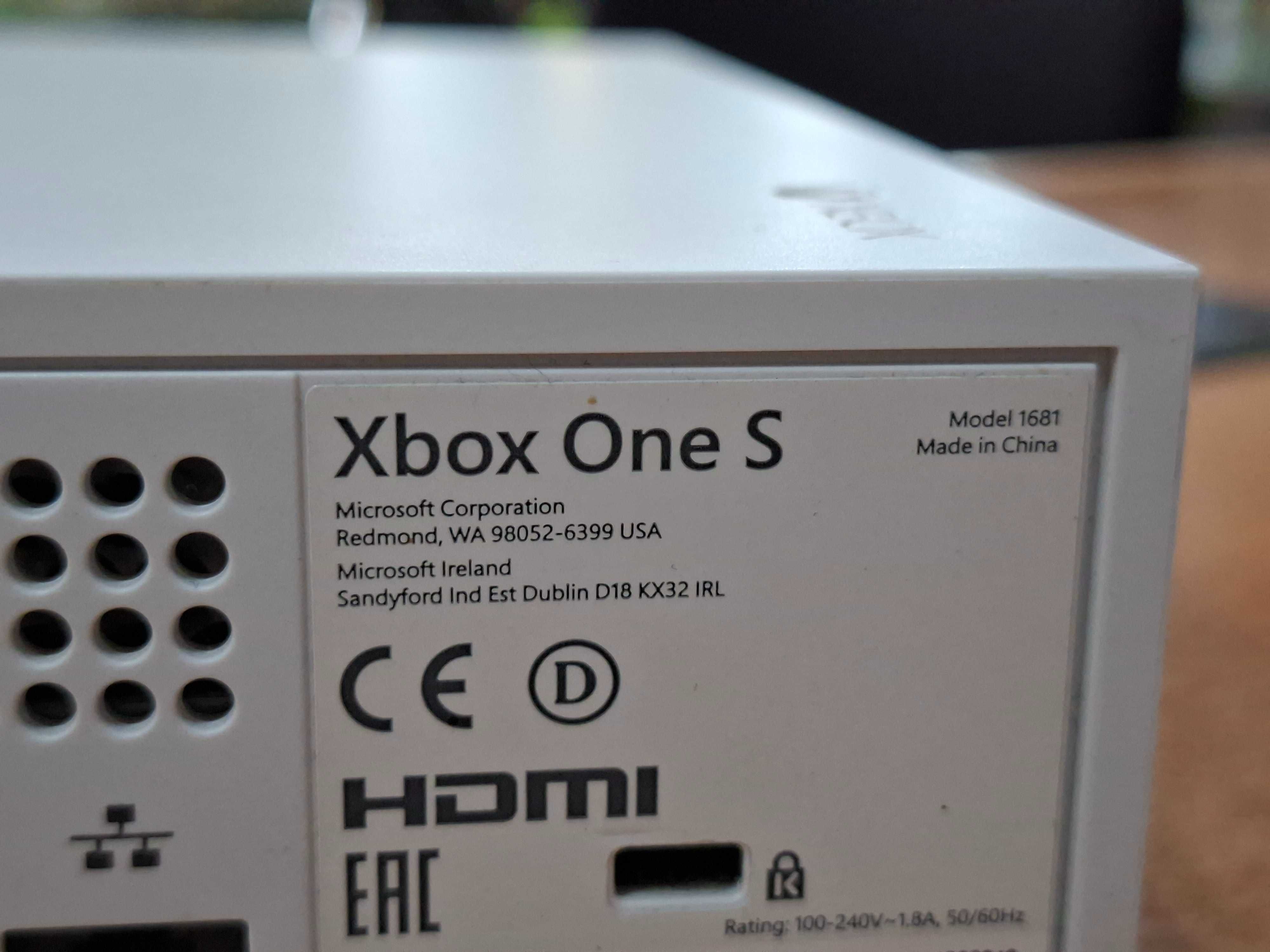 Konsola Xbox One S 1TB 4k 2 pady akumulatory ładowarka pudełko HDMI