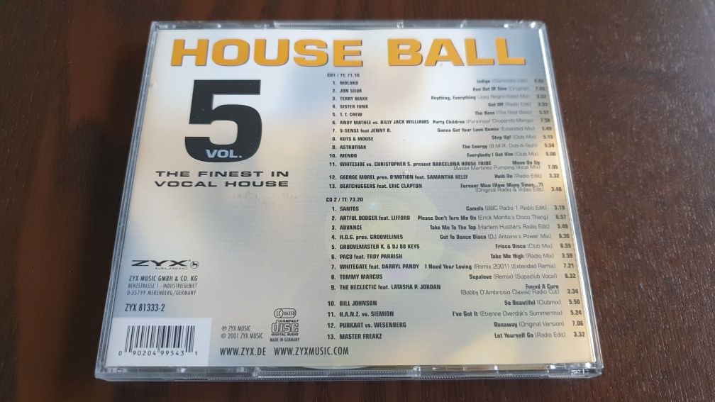Różni Artyści - House Ball vol. 5 - 2CD - ZYX Records - Mint