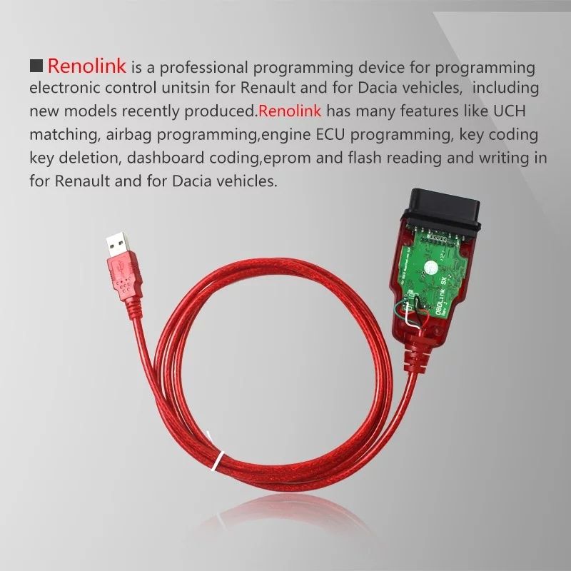 Oficial Renolink Licenciado v2.13 2024 OBD2 Programador ECU Original