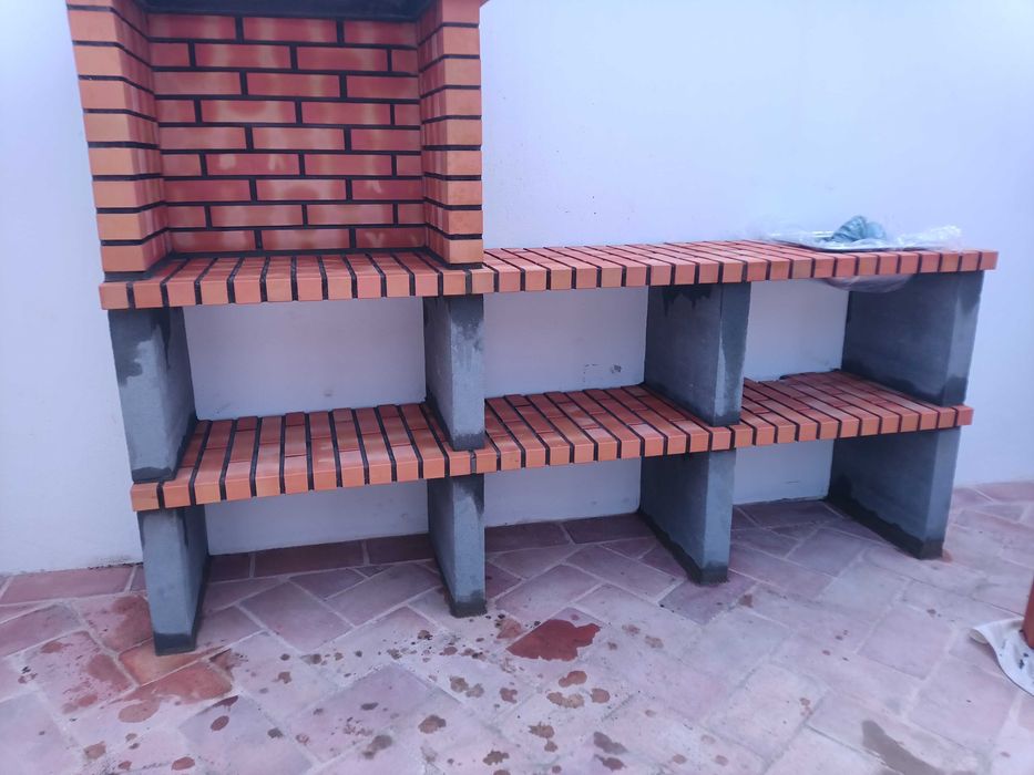 churrasqueira boca 65 cm creme