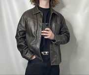 Вінтажна кожанка GAP шкіряна куртка кожаная косуха бомбер leather