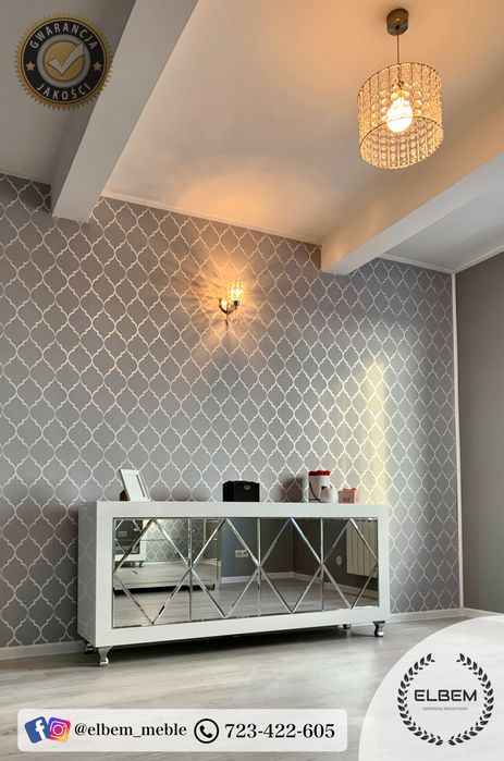 Komoda biały połysk Glamour