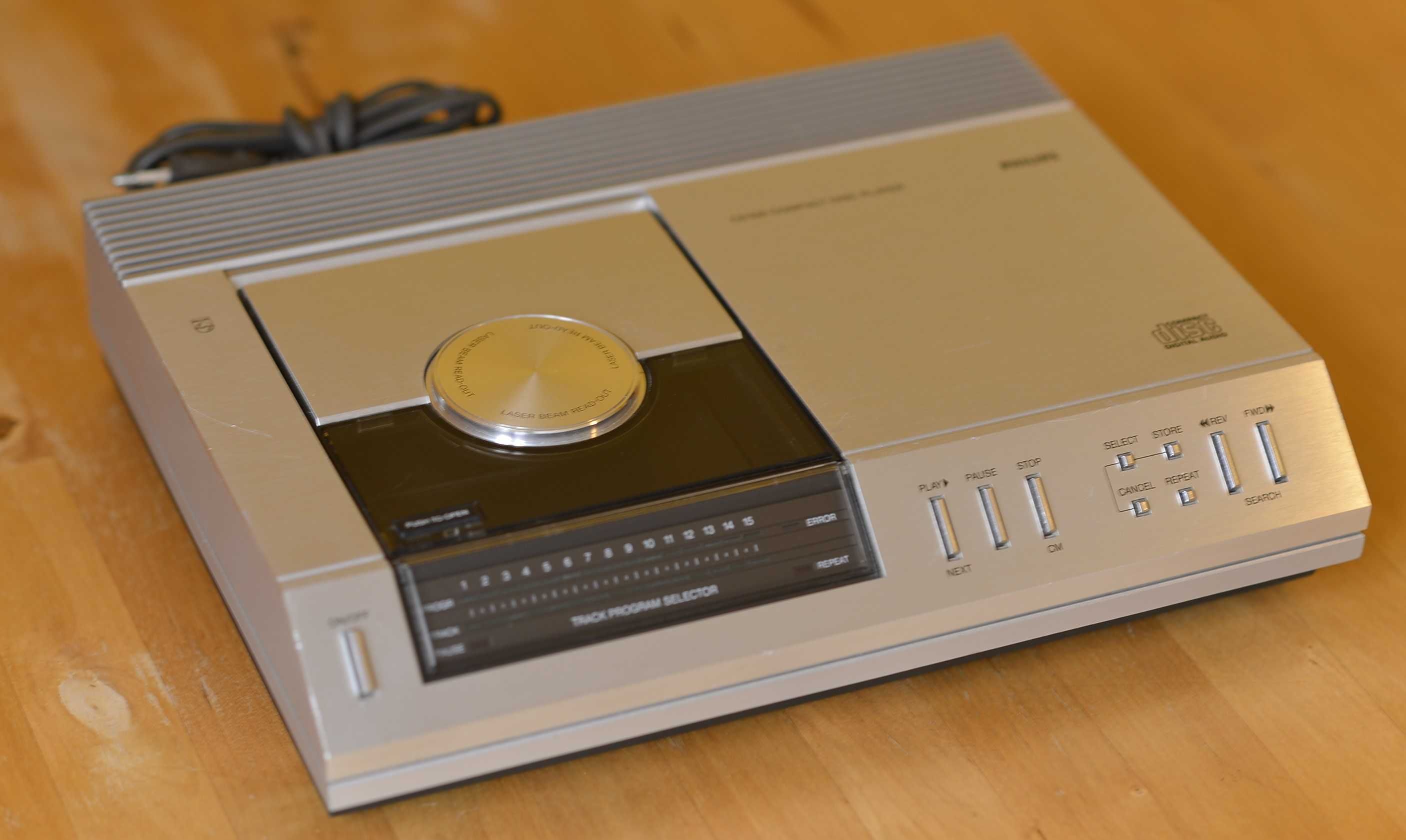 Odtwarzacz CD Philips CD100, TDA1540, 1982r