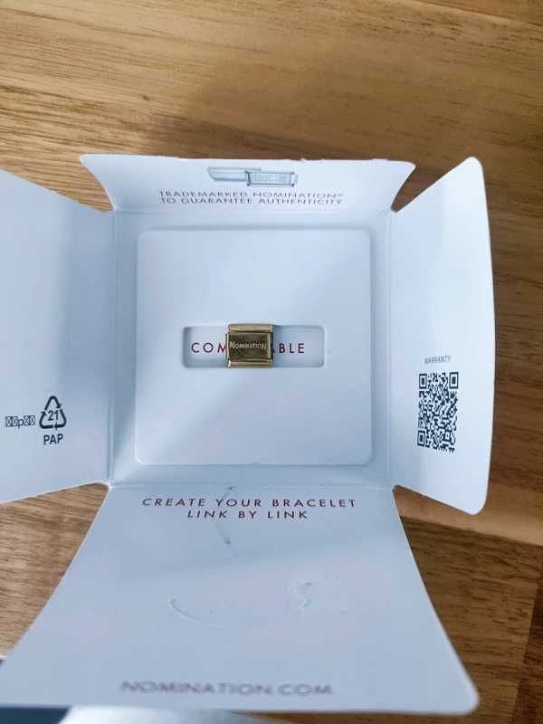 Link Nomination Maybeme charms złoty - przedłużka do bransoletka COMPO