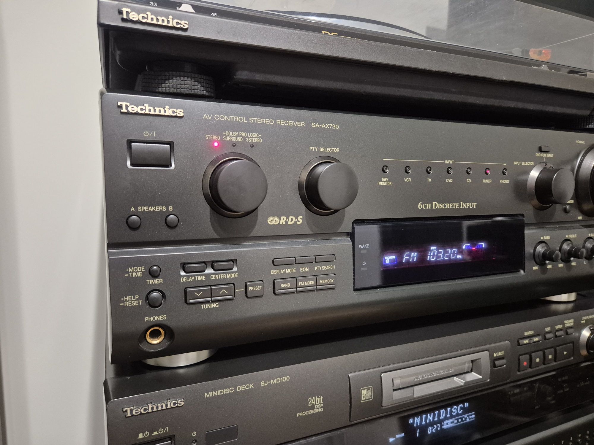 Amplituner technics SA-AX730 bardzo ładny stan  wysoki model