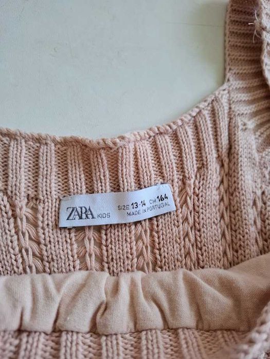 Vestido com malha Zara 13-14 anos