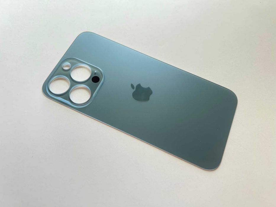 Tylna klapka Szkło Tył iPhone 13 Pro  KOLOR Błękitny/Blue big hole