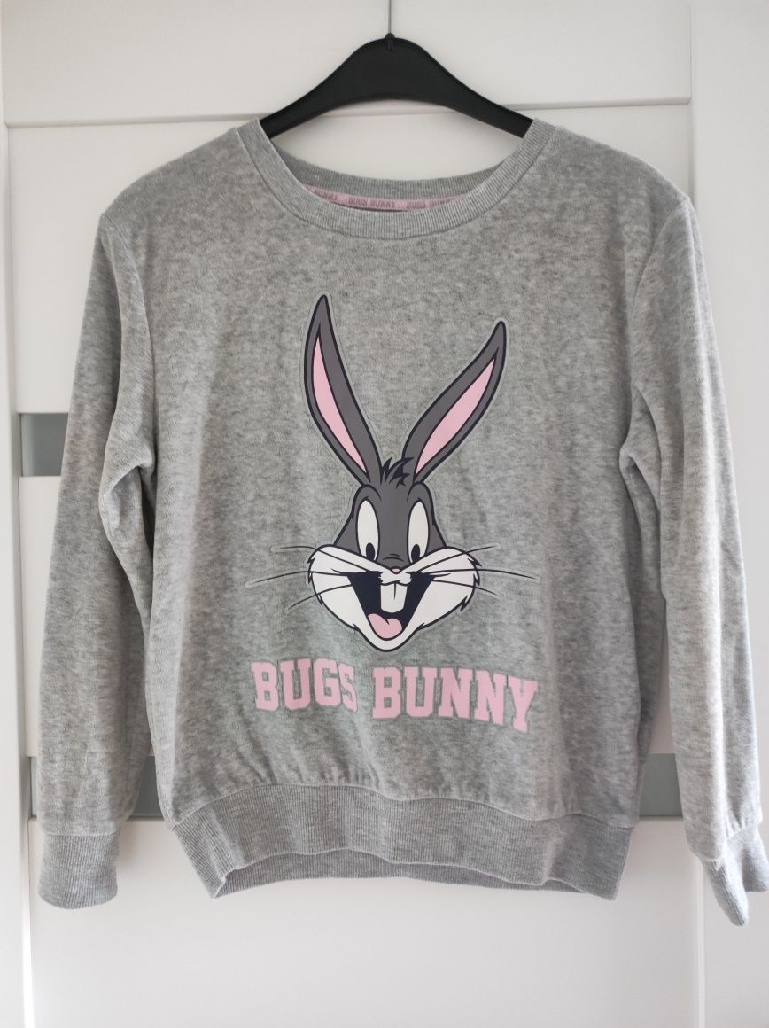Love to lounge welurowa bluza królik Bugs looney tunes XS S 34 36