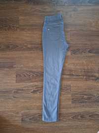 Nowe Szare jeansy skinny elastyczne 140