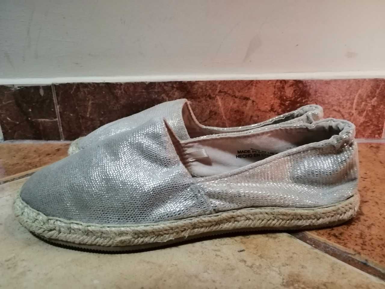 Espadryle HM kolor złoty rozm. 37 wkładka 23.5 cm