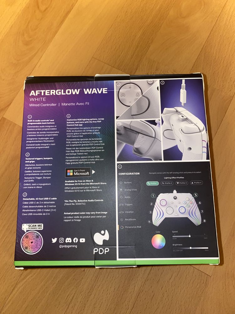 AFTERGLOW WAVE WHITE Wired Controller | Manette Avec Fil