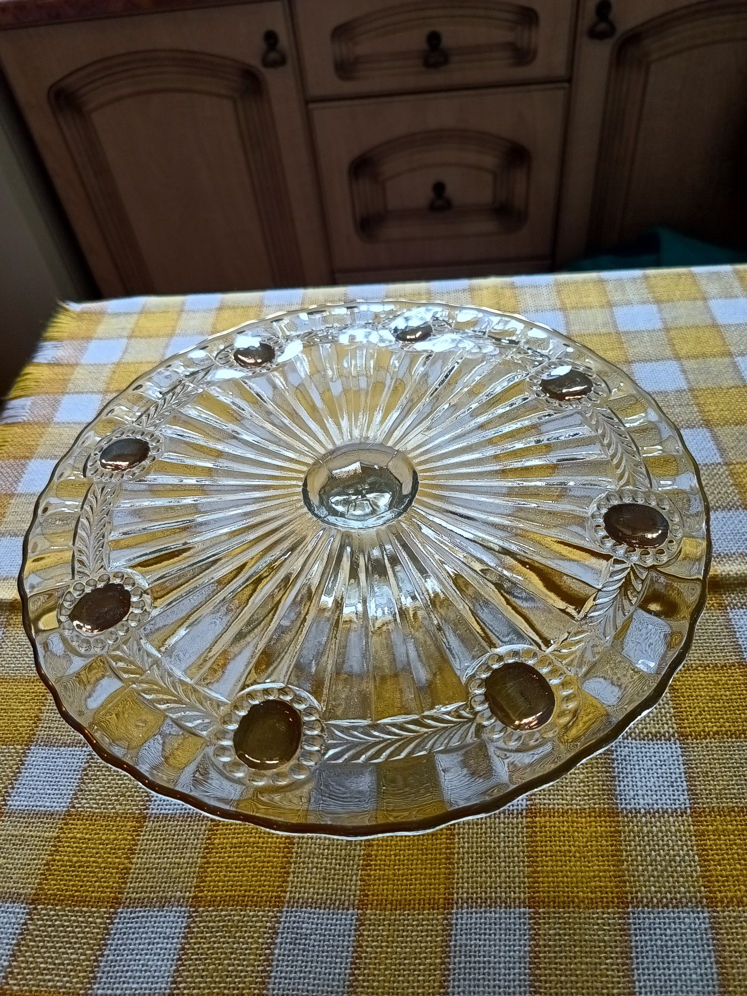 Szklana patera pod tort/ciasta
