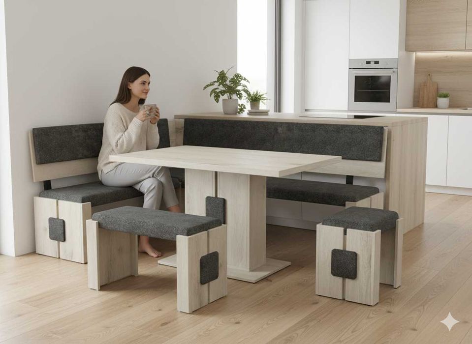 Narożnik kuchenny solidny i wygodny