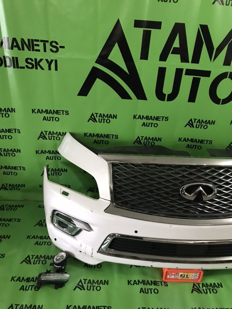 Бампер в сборе на Инфинити QX80 первый рестайлинг 2014-3018