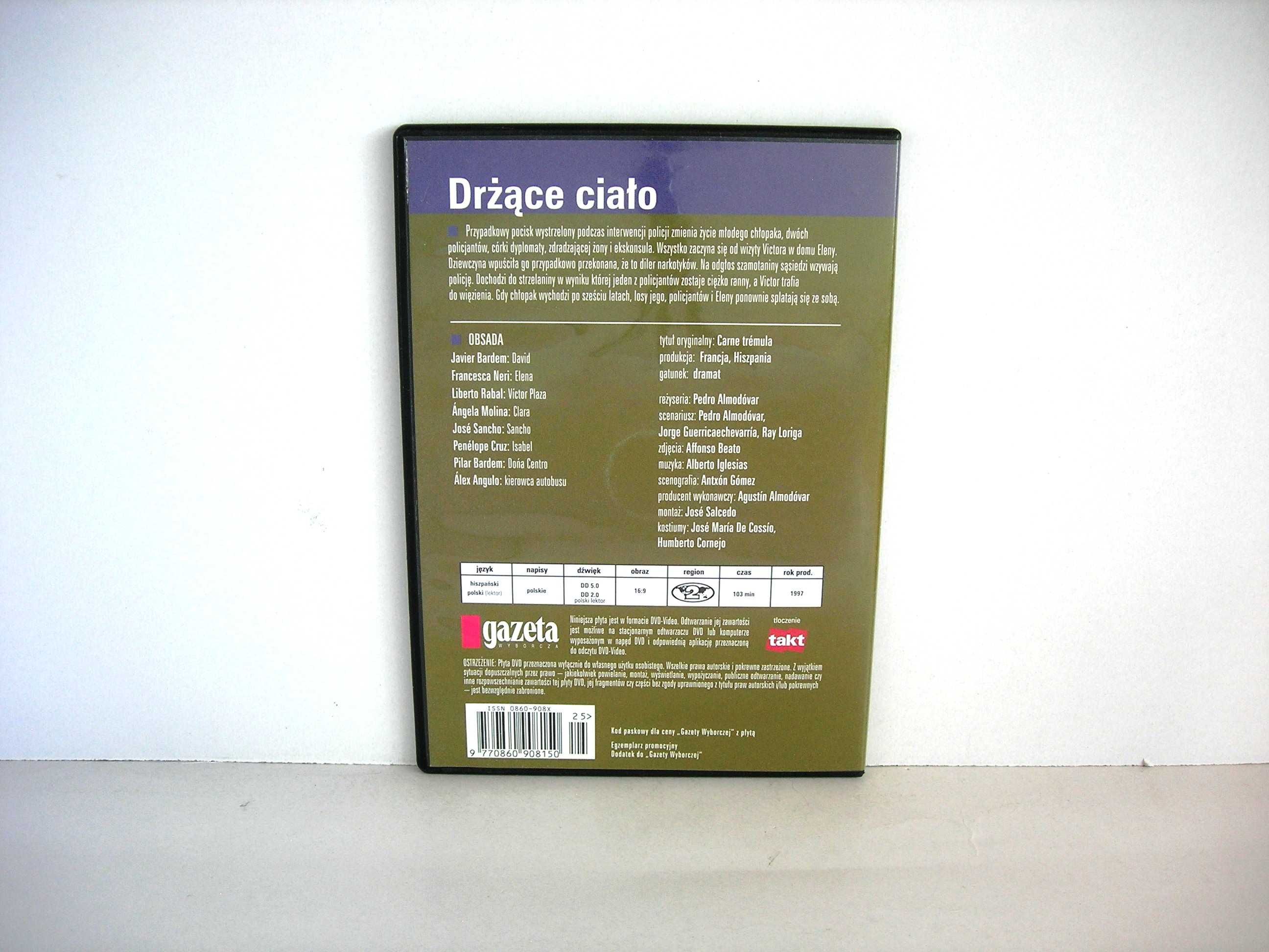 "Drżące ciało" DVD Pedro Almodovar 1997 seria Gazety Wyborczej