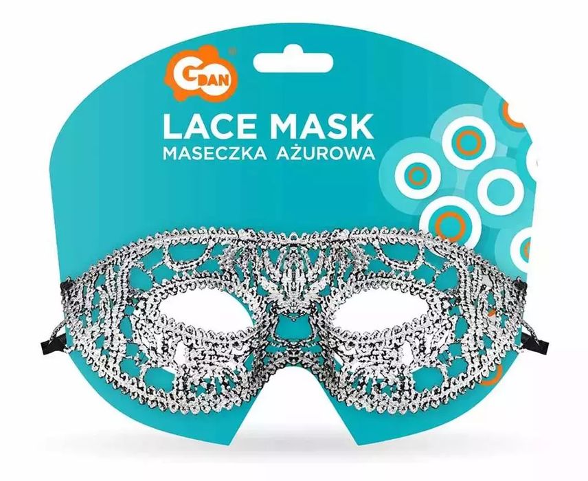 Maseczka ażurowa Srebrna Dama. Godan