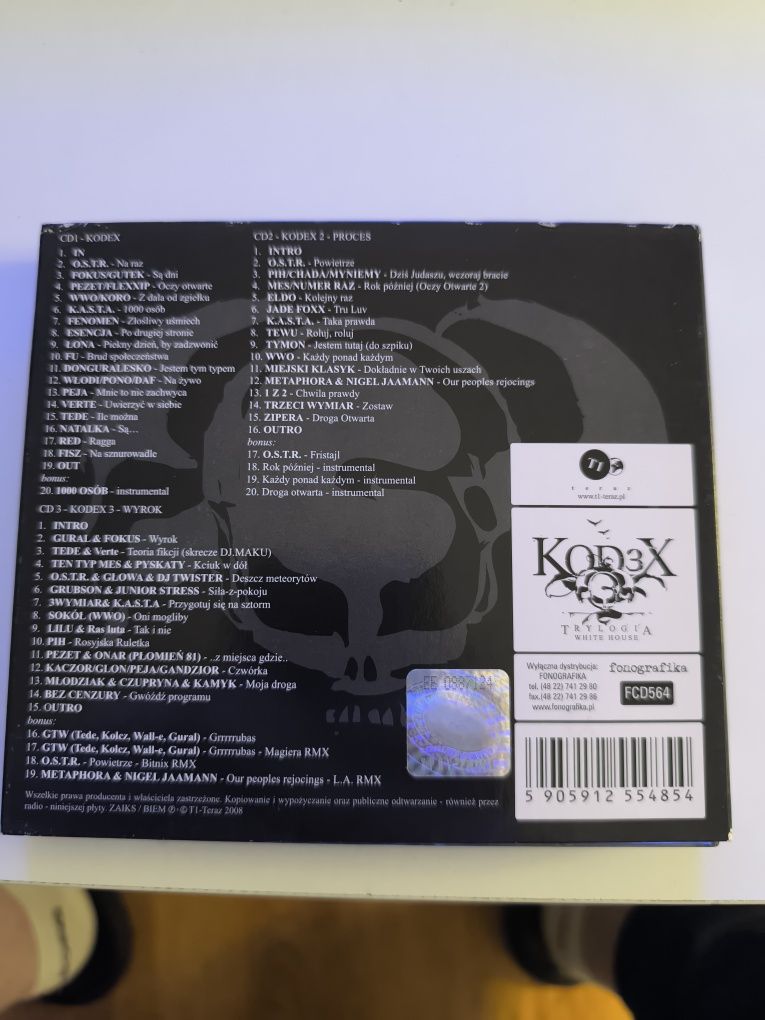 Płyta CD Kodex - Trylogia 3CD rap hip hop