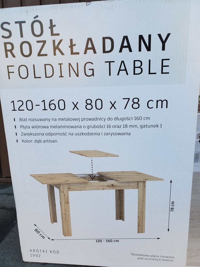 Nowy rozkładany stół- MebloMaster