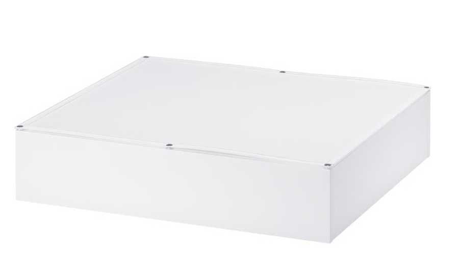 IKEA VARDO biały pojemnik skrzynia na pościel pod łóżko 65x70 kółka