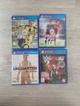 PS4 FIFA 16 FIFA 17 W2k16 wrestling uncharted