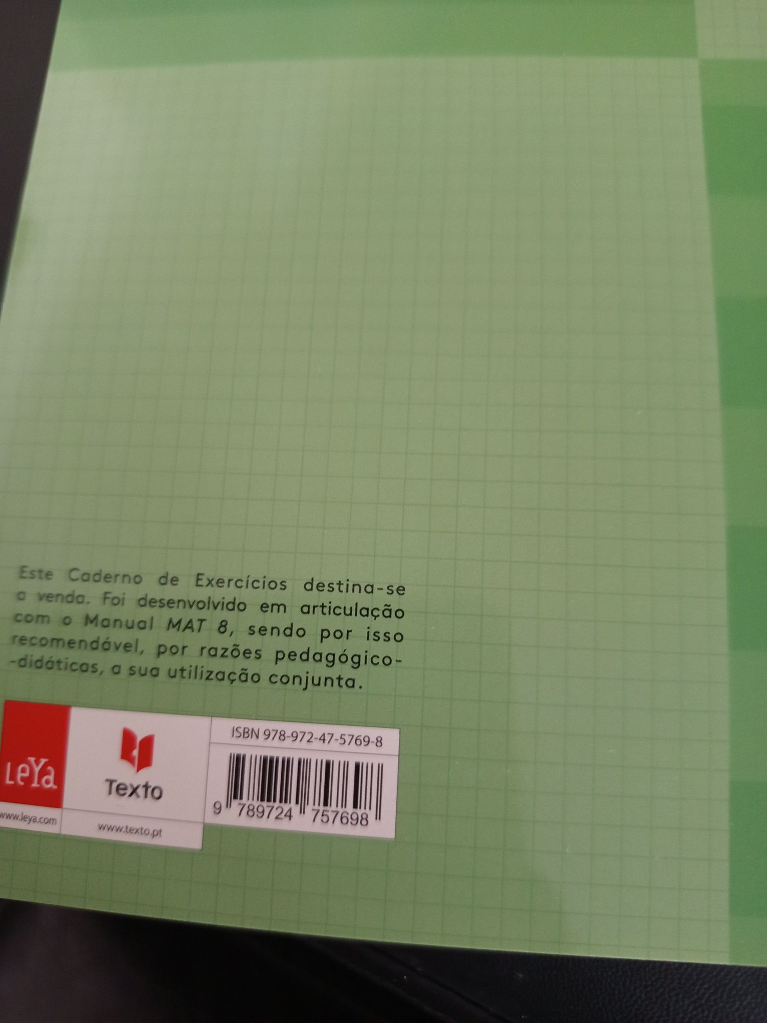 MAT 8 _Caderno de exercício