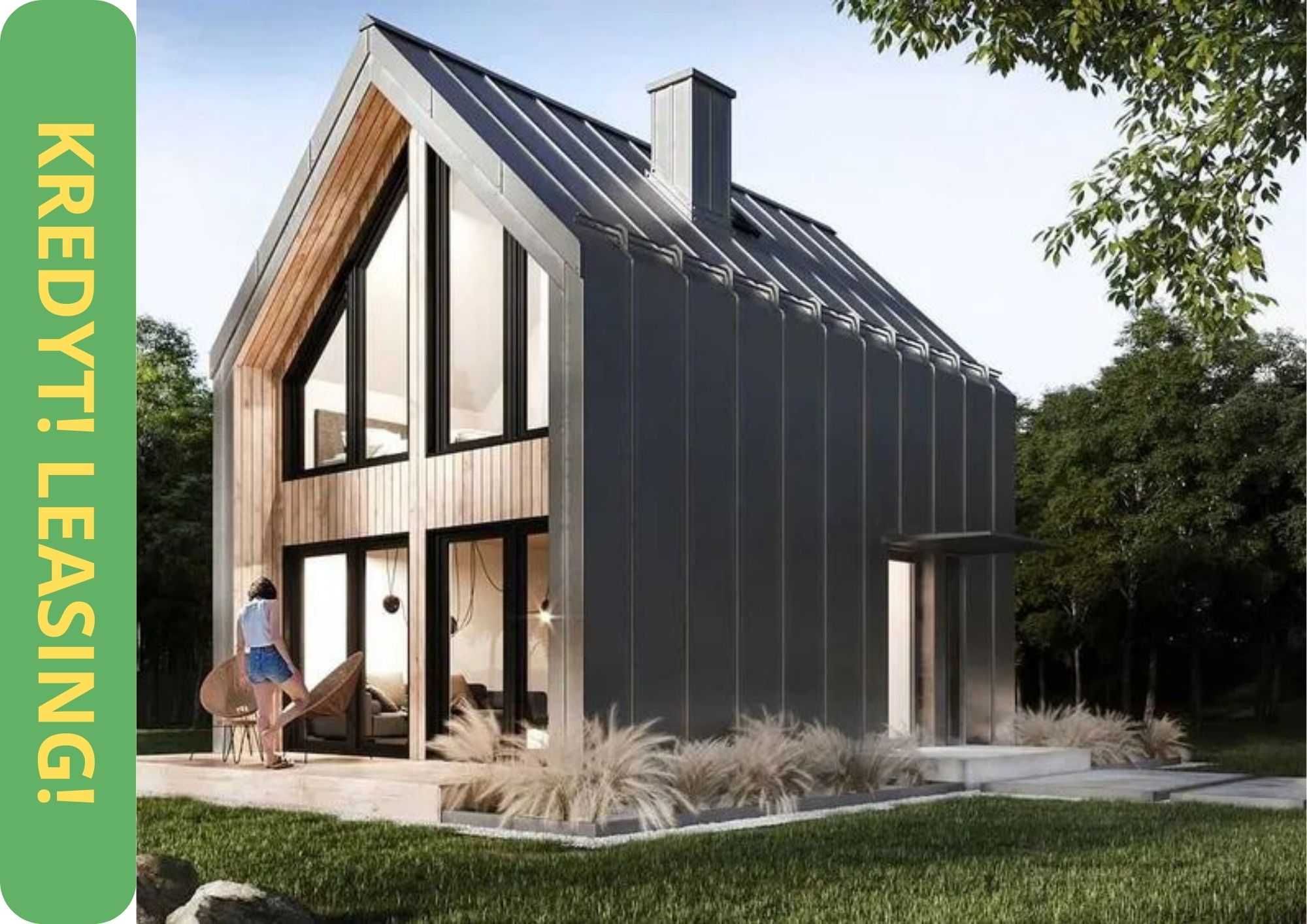 Dom 35m2/65m2 + poddasze STODOŁA DREWNIANY, Kredyt, Laesing
