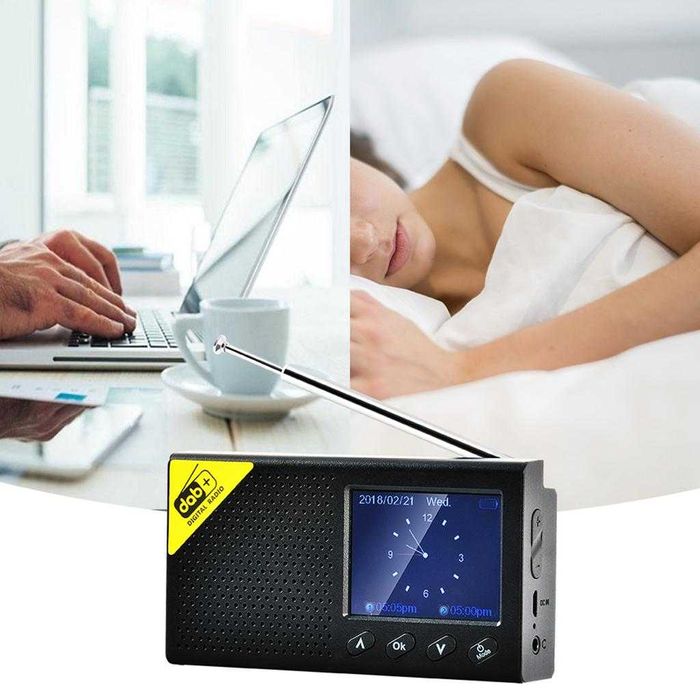 Cyfrowe radio Przenośne Bezprzewodowe DAB i FM Bluetooth Ekran