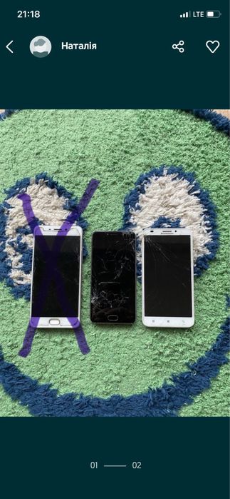 Продам мобільні телефони на запчастини