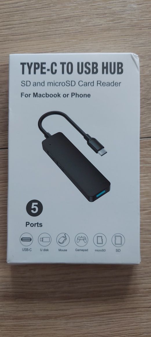 HUB USB typu C macbook phone