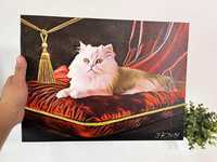 Foto obraz kot perski biały 30x40cm