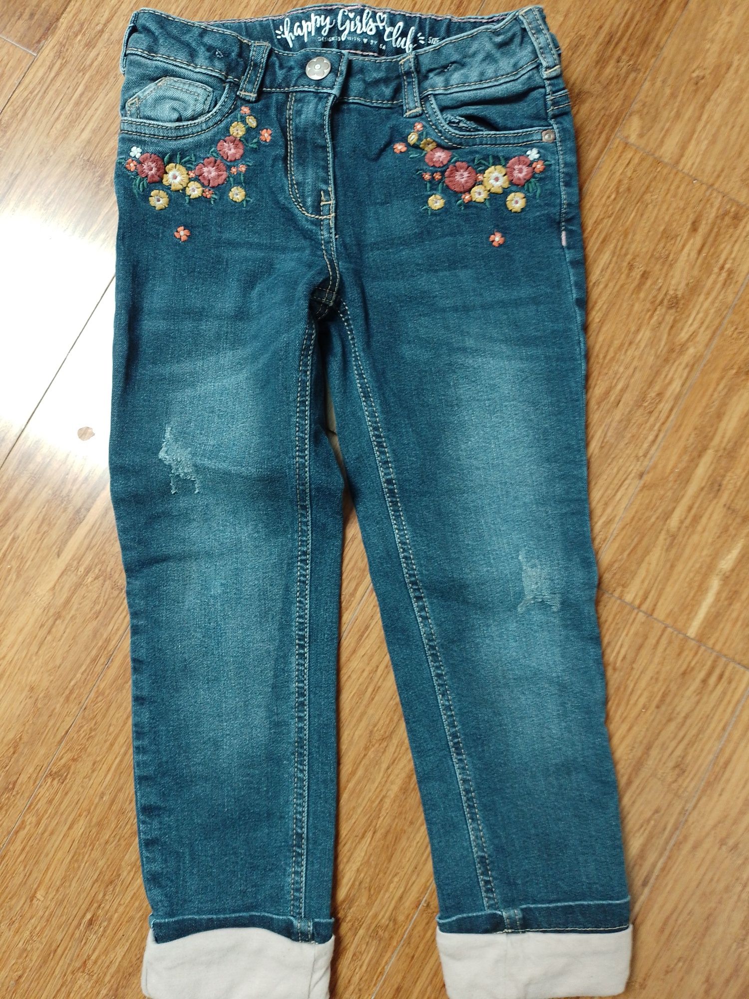 Spodnie denim z podszewką C&A 121cm