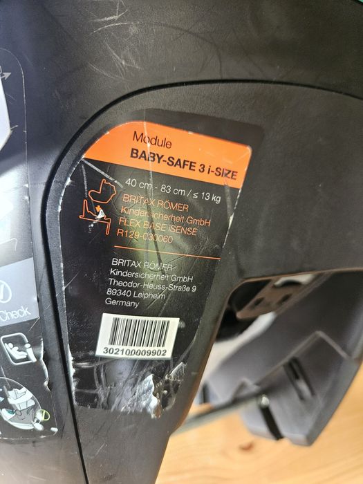 Fotelik samochodowy Britax Romer Baby Safe 3 (komplet)