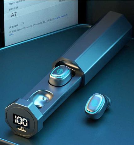 Беспроводные Bluetooth наушники с цифровым дисплеем