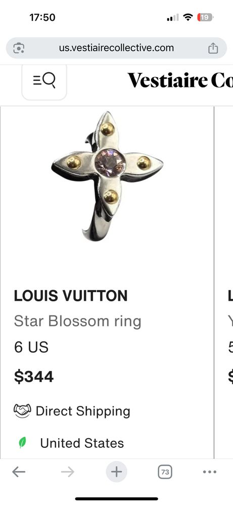 Каблучка Louis Vuitton оригінал