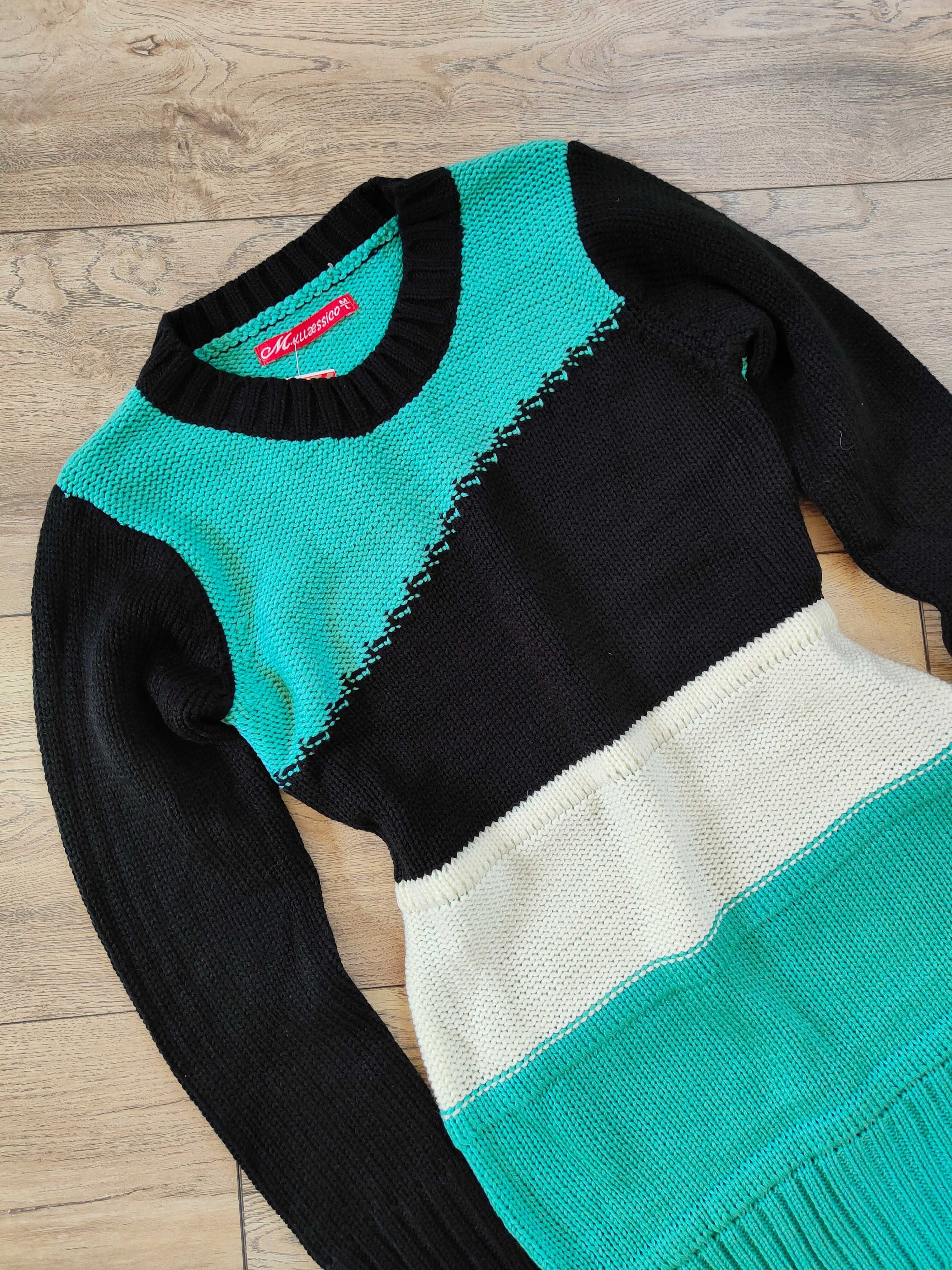 Sweter w paski M L