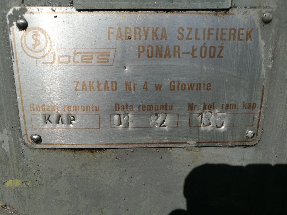 Szlifierka do płaszczyzn Ponar-Jotes typ SPC 20a