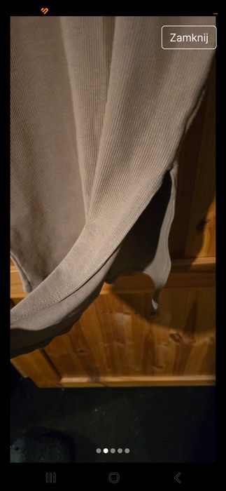 Sukienka bawełna z rozcięciem  z boku /Pakuten