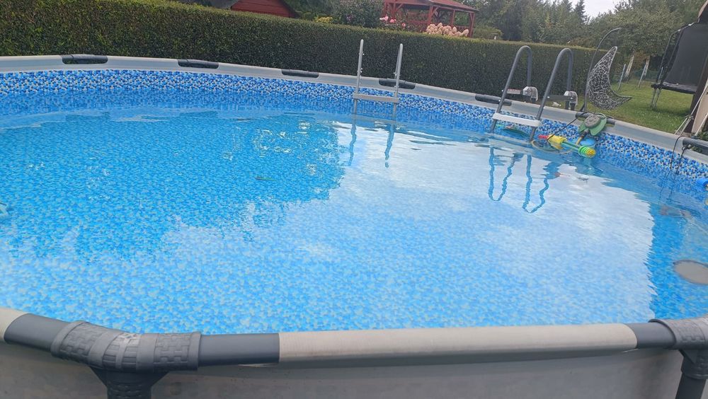 Basen stelażowy bestway steel pro max 457x107cm pompa piaskowa