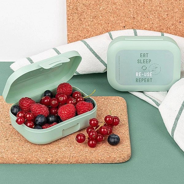 Lunchbox z klipsem 11 cm Bio miętowy / Amuse