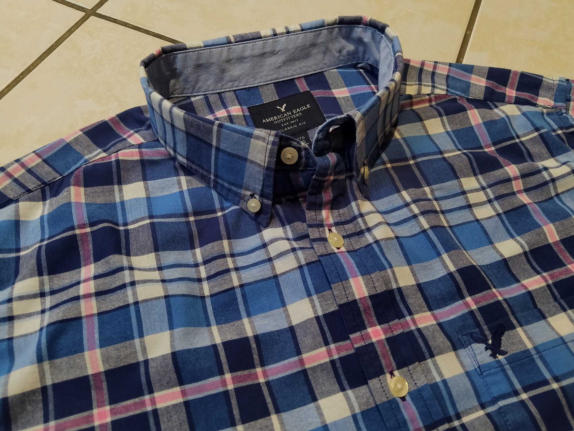 AMERICAN EAGLE USA - NOWA! z LOGO Koszula Męska rozmiar XXL