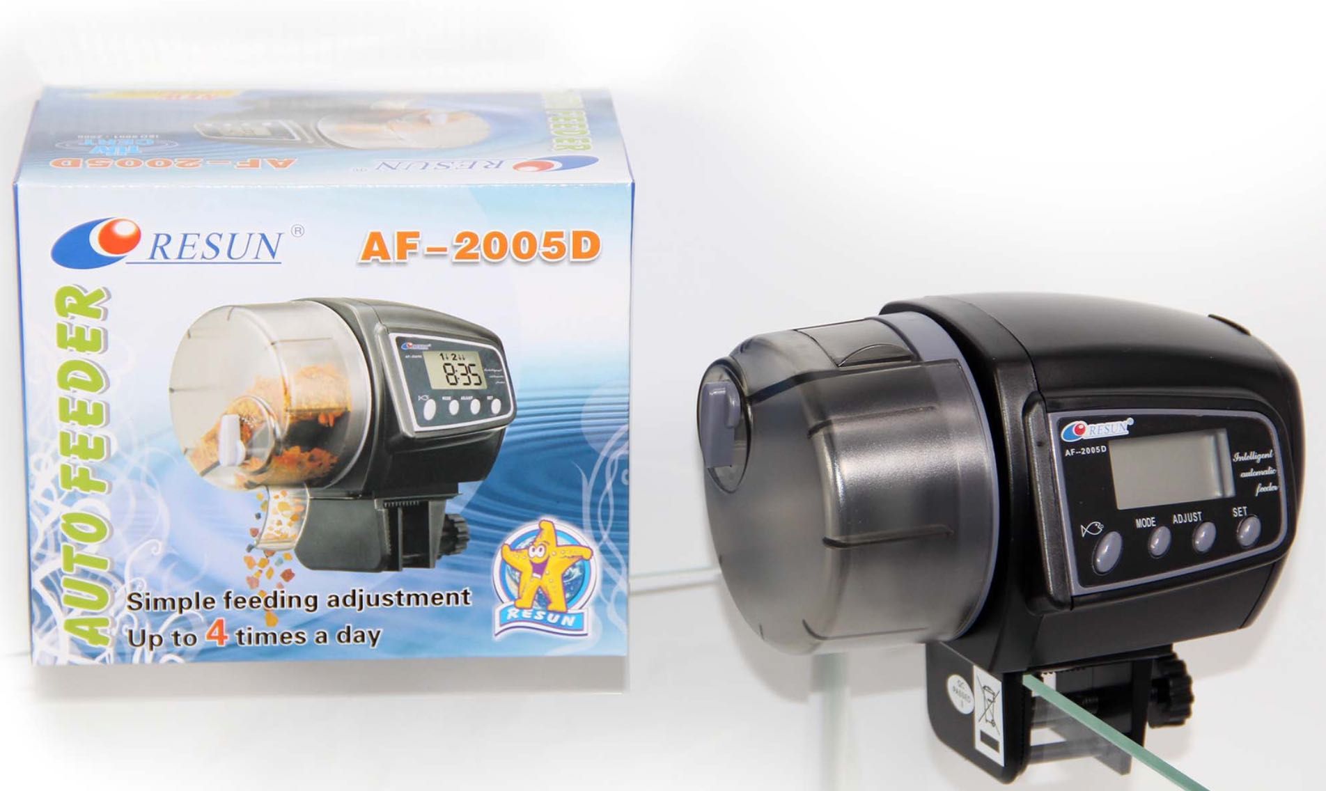Resun AF2005D karmnik automatyczny z LCD do akwarium podajnik karmy