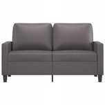 Sofa 2 Osobowa Kanapa Ciemnoszara 140cm Tapicerowana Tkaniną Styl I Ko