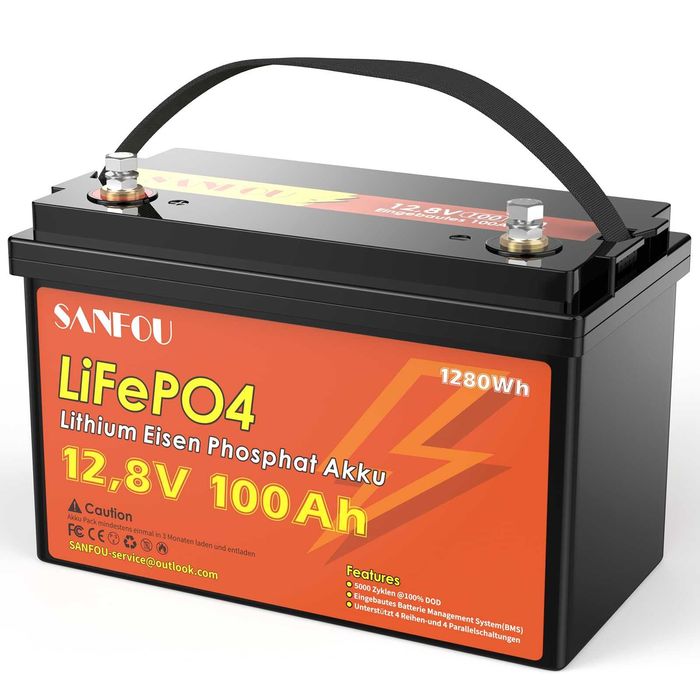 Akumulator Lifepo4 12,8V 100AH litowy Nowy Super Cena