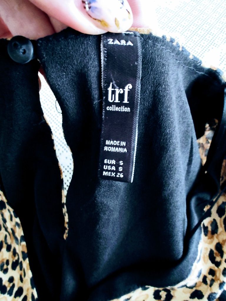 Sukienka oversize panterka leopard print Zara S