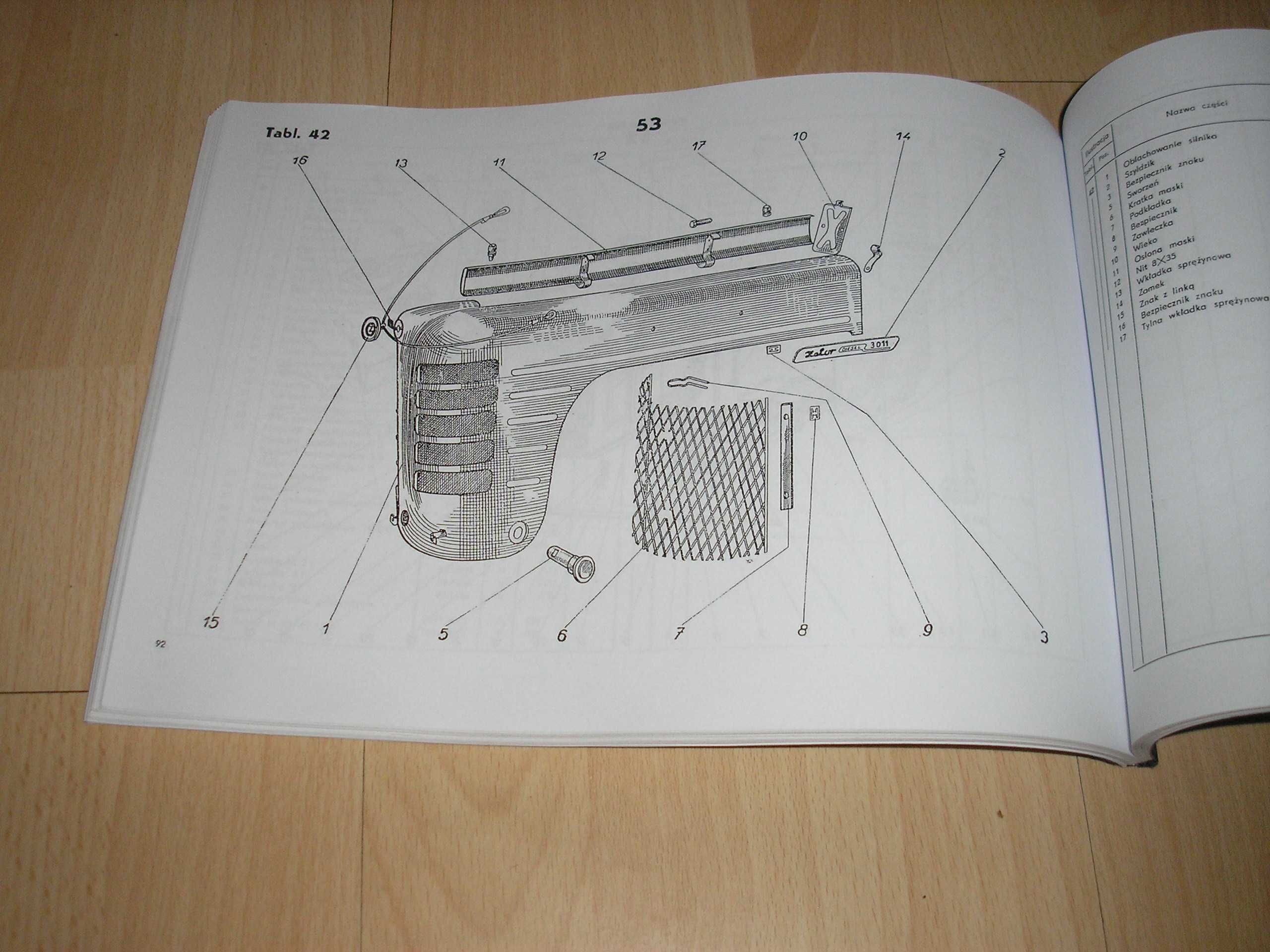 Zetor 3011 - katalog części